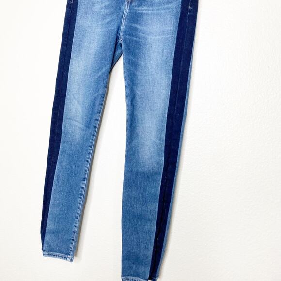 Citizens of Humanity rocket crop high rise skinny tuxedo strip jeans size 25 - Picture 5 of 8